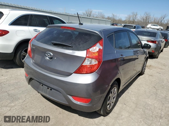 2014 Hyundai Accent GS z VIN KMHCT5AE6EU190507, wystawiony jako Copart lot #47562454 z przebiegiem 29 354 mil mil oraz Szkoda całkowita • Salvage title. Historia ofert i sprzedaży dostępna na DreamBid. Obrazek 3.