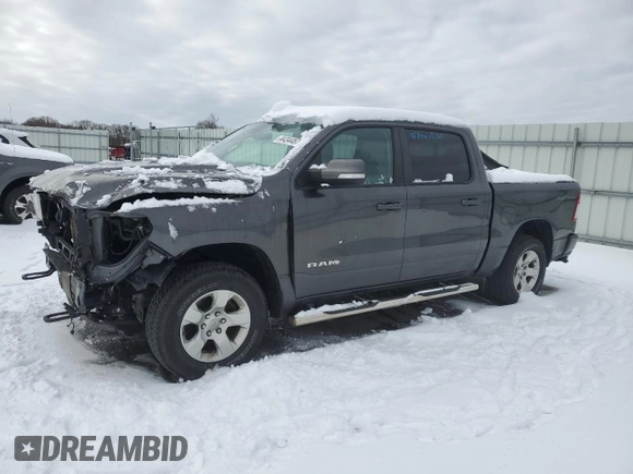 2020 Ram 1500 Big Horn with VIN 1C6SRFFM4LN224706, listed as a Copart auction lot 44344875 with 120,072 mi miles and Salvage Title. Bid and sale history available at carsss.com. Image 1.