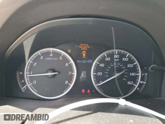 2014 Acura RDX Tech Pkg with VIN 5J8TB3H59EL014222, listed as a Copart auction lot 52995865 with 237,444 mi miles and Salvage Title. Bid and sale history available at carsss.com. Image 9.