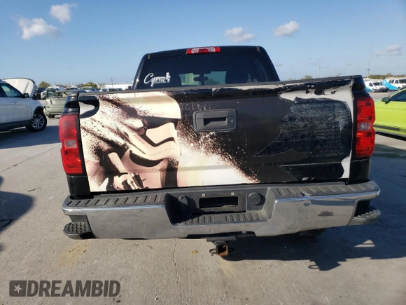 2014 Chevrolet Silverado 1500 LT with VIN 3GCPCREH3EG436823, listed as a Copart auction lot 49597995 with 258,666 mi miles and Salvage Title. Bid and sale history available at DreamBid. Image 6.