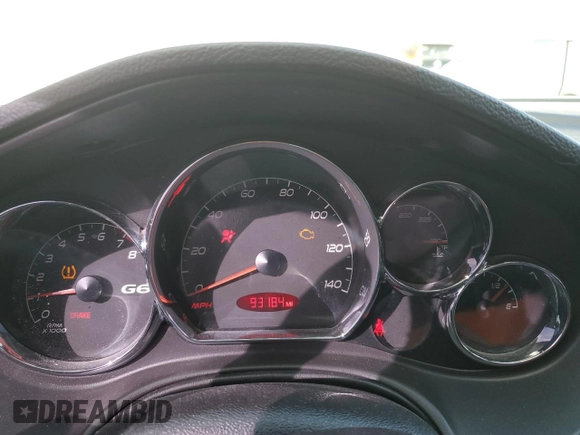 2008 Pontiac G6 1SV Value Leader with VIN 1G2ZF57BX84274499, listed as a Copart auction lot 44768215 with 93,184 mi miles and Salvage Title. Bid and sale history available at carsss.com. Image 9.