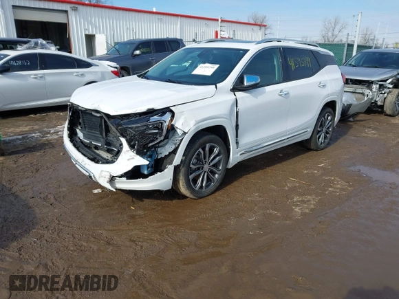2019 GMC Terrain Denali with VIN 3GKALXEX7KL188553, listed as a IAAI auction lot 41595799 with 42,293 mi miles. Bid and sale history available at carsss.com. Image 2.
