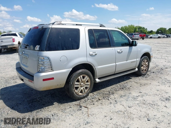 2009 Mercury Mountaineer Premier with VIN 4M2EU38E49UJ02638, listed as a IAAI auction lot 42017692 with 277,374 mi miles and . Bid and sale history available at DreamBid. Image 4.