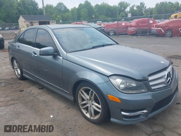 2012 Mercedes-Benz C 300 Sport with VIN WDDGF8BBXCR209813, listed as a IAAI auction lot 42446496 with 138,302 mi miles and . Bid and sale history available at DreamBid. Image 1.