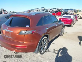 2007 Infiniti FX with VIN JNRAS08W07X202006, listed as a IAAI auction lot 41255199 with 145,291 mi miles and . Bid and sale history available at DreamBid. Image 4.
