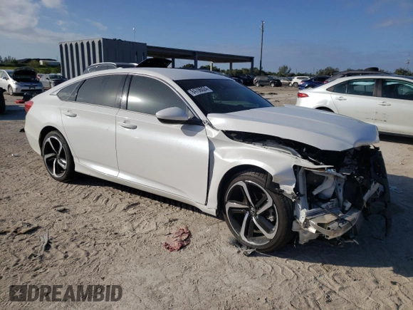2020 Honda Accord Sport z VIN 1HGCV1F34LA142714, wystawiony jako Copart lot #58873135 z przebiegiem 51 511 mil mil oraz Nie do naprawy • Non repairable. Historia ofert i sprzedaży dostępna na DreamBid. Obrazek 4.