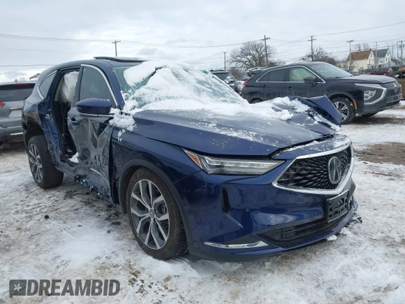 2024 Acura MDX Technology with VIN 5J8YE1H43RL026753, listed as a IAAI auction lot 41334412 with 8,677 mi miles and . Bid and sale history available at DreamBid. Image 1.