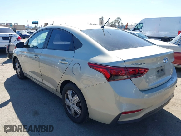 2019 Hyundai Accent SE with VIN 3KPC24A37KE087123, listed as a IAAI auction lot 41837687 with 99,443 mi miles. Bid and sale history available at carsss.com. Image 3.