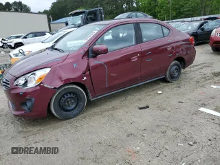 2019 Mitsubishi Mirage ES z VIN ML32F3FJ5KHF00240, wystawiony jako Copart lot #56456595 z przebiegiem 129 519 mil mil oraz Szkoda całkowita • Salvage title. Historia ofert i sprzedaży dostępna na DreamBid. Obrazek 1.