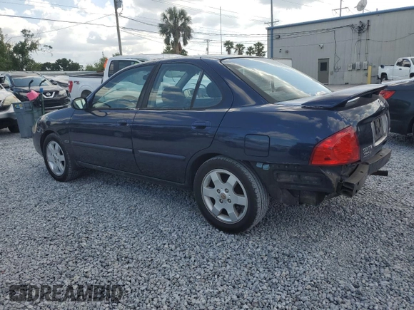 2006 Nissan Sentra S with VIN 3N1CB51D86L583129, listed as a Copart auction lot 55200185 with 196,149 mi miles and Salvage Title. Bid and sale history available at DreamBid. Image 2.