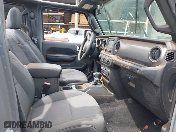2021 Jeep Wrangler Unlimited Willys with VIN 1C4HJXDGXMW763324, listed as a IAAI auction lot 41643296 with 22,599 mi miles and . Bid and sale history available at DreamBid. Image 5.