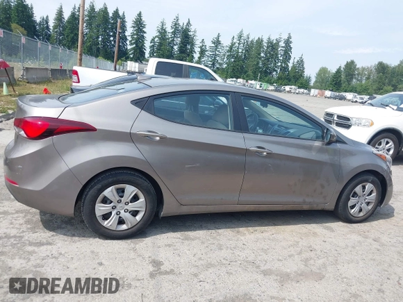 2016 Hyundai Elantra SE with VIN 5NPDH4AE4GH758223, listed as a IAAI auction lot 42576857 with 98,385 mi miles and . Bid and sale history available at DreamBid. Image 13.