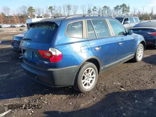 2004 BMW X3 2.5i with VIN WBXPA73454WC43220, listed as a IAAI auction lot 41431030 with 999,999 mi miles. Bid and sale history available at carsss.com. Image 4.