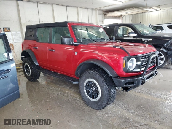2021 Ford Bronco с VIN 1FMEE5DP8MLA72186, выставлен на аукционе Copart как лот 54100605 с пробегом 60 653 миль миль и Списание • Salvage title. История ставок и продаж доступна на DreamBid. Изображение 4.