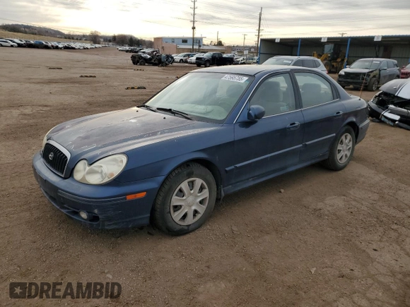 2004 Hyundai Sonata with VIN KMHWF25S44A077187, listed as a Copart auction lot 47595755 with 285,876 mi miles and Clean Title. Bid and sale history available at carsss.com. Image 1.