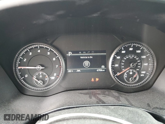 2023 Hyundai Santa Fe SEL with VIN 5NMS24AJ2PH644840, listed as a Copart auction lot 43797595 with 6,706 mi miles and Salvage Title. Bid and sale history available at DreamBid. Image 9.