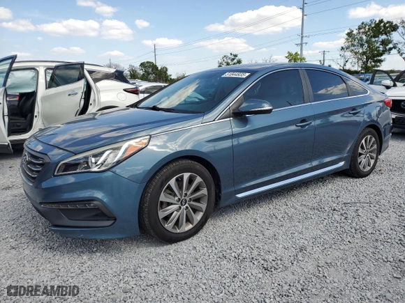2015 Hyundai Sonata 2.4L Limited with VIN 5NPE34AF4FH197015, listed as a Copart auction lot 51844935 with 72,974 mi miles and Salvage Title. Bid and sale history available at carsss.com. Image 1.