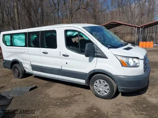 2017 Ford Transit Wagon XL with VIN 1FBZX2ZMXHKA20653, listed as a IAAI auction lot 41691617 with 106,444 mi miles. Bid and sale history available at carsss.com. Image 1.