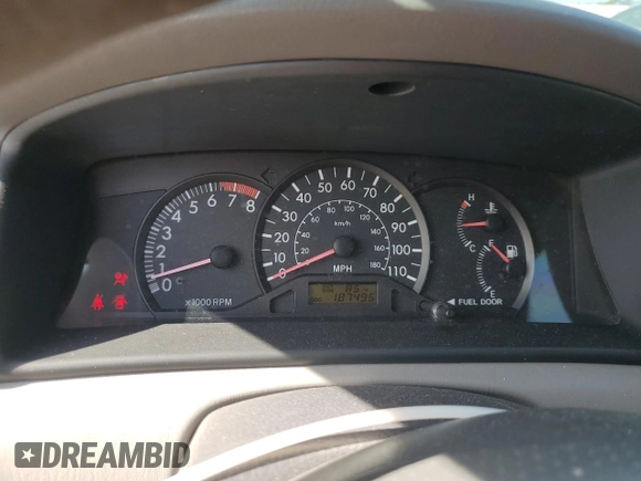 2004 Toyota Corolla CE with VIN 1NXBR32E64Z219676, listed as a Copart auction lot 54433135 with 187,495 mi miles and Salvage Title. Bid and sale history available at DreamBid. Image 9.