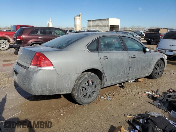 2008 Chevrolet Impala LS with VIN 2G1WB58K481297564, listed as a Copart auction lot 43193865 with Not provided miles and Salvage title. Bid and sale history available at DreamBid. Image 3.