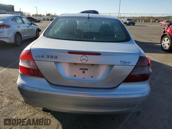 2006 Mercedes-Benz CLK 350 with VIN WDBTJ56J76F197762, listed as a Copart auction lot 77446264 with 153,813 mi miles and Salvage Title. Bid and sale history available at DreamBid. Image 6.