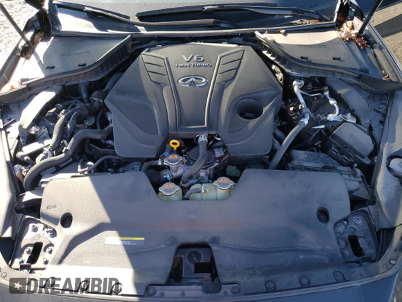 2022 Infiniti Q50 Luxe with VIN JN1EV7BR7NM341295, listed as a Copart auction lot 47003645 with 24,688 mi miles and Salvage title. Bid and sale history available at DreamBid. Image 11.