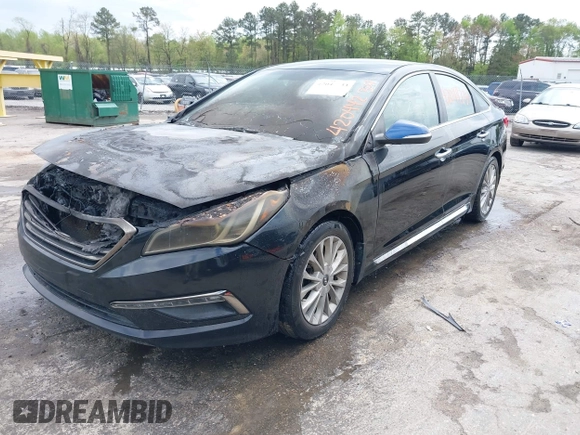 2015 Hyundai Sonata Limited with VIN 5NPE34AF4FH061094, listed as a IAAI auction lot 42044234 with Not Provided miles and . Bid and sale history available at carsss.com. Image 2.