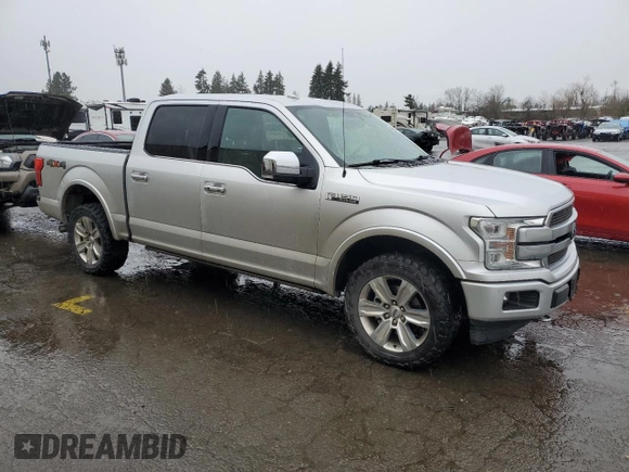 2019 Ford F-150 XL with VIN 1FTEW1E4XKFB47609, listed as a Copart auction lot 46127305 with 134,232 mi miles and Salvage Title. Bid and sale history available at carsss.com. Image 4.