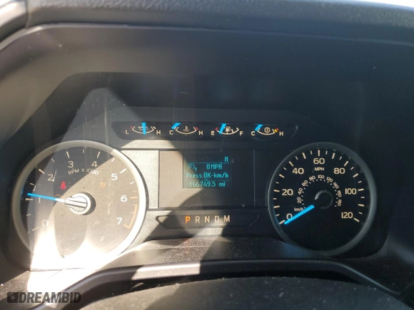 2017 Ford F-150 XL with VIN 1FTEW1CG6HKC75407, listed as a Copart auction lot 49391455 with 166,749 mi miles and Salvage Title. Bid and sale history available at carsss.com. Image 9.