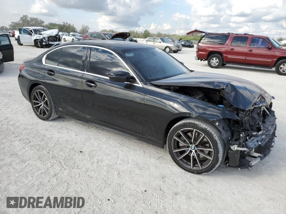 2021 BMW 3 Series 330i xDrive with VIN WBA5R7C08MFJ94101, listed as a Copart auction lot 86703334 with 51,533 mi miles and Salvage Title. Bid and sale history available at carsss.com. Image 4.