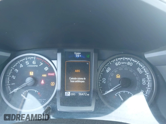 2022 Toyota Tacoma SR5 with VIN 3TMDZ5BN6NM122590, listed as a IAAI auction lot 41714578 with 56,472 mi miles and . Bid and sale history available at DreamBid. Image 15.