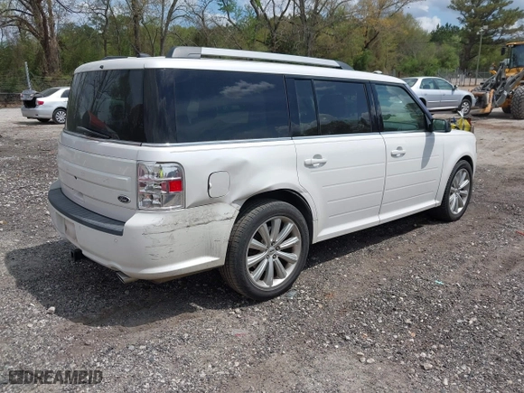 2014 Ford Flex SEL with VIN 2FMGK5C82EBD10918, listed as a IAAI auction lot 41966299 with 163,857 mi miles. Bid and sale history available at carsss.com. Image 4.