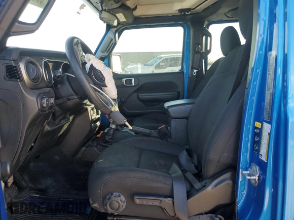 2022 Jeep Wrangler Unlimited Sport with VIN 1C4HJXDN8NW173946, listed as a Copart auction lot 89025355 with Not Provided miles and Salvage Title. Bid and sale history available at DreamBid. Image 7.
