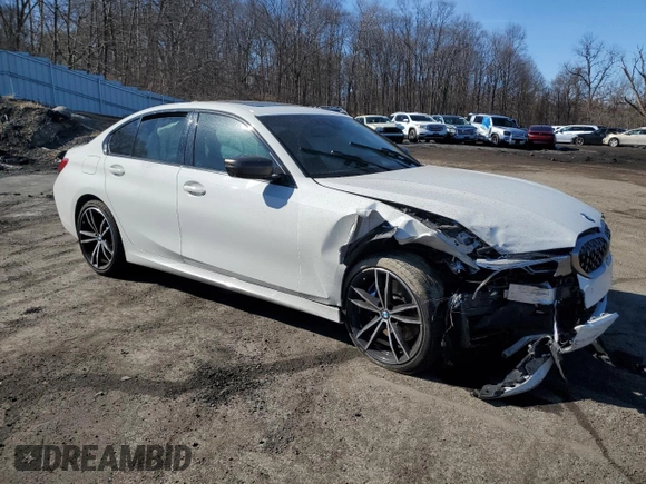 2020 BMW 3 Series M340i xDrive with VIN WBA5U9C08LFH80325, listed as a Copart auction lot 47412155 with Not Provided miles and Salvage Title. Bid and sale history available at DreamBid. Image 4.