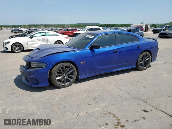 2019 Dodge Charger Scat Pack z VIN 2C3CDXGJXKH553024, wystawiony jako Copart lot #53058985 z przebiegiem 80 575 mil mil oraz Szkoda całkowita • Salvage title. Historia ofert i sprzedaży dostępna na DreamBid. Obrazek 1.