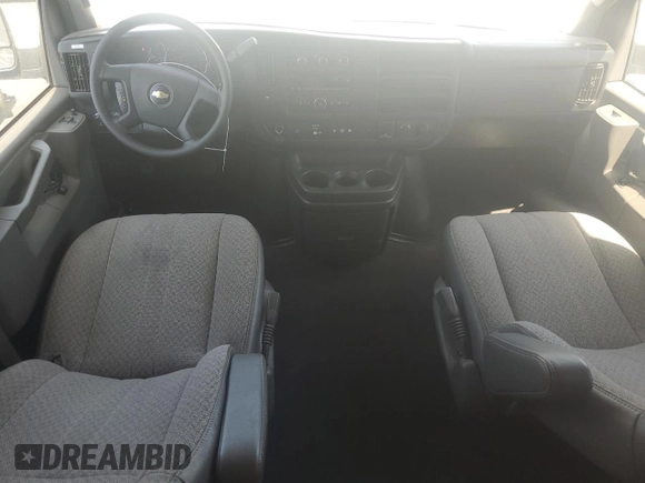 2019 Chevrolet Express Passenger LT with VIN 1GAZGPFG4K1252856, listed as a Copart auction lot 57459135 with 159,676 mi miles and Salvage title. Bid and sale history available at DreamBid. Image 8.