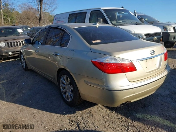 2011 Hyundai Genesis with VIN KMHGC4DE6BU135509, listed as a IAAI auction lot 41672477 with 202,504 mi miles. Bid and sale history available at carsss.com. Image 3.