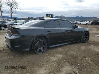 2019 Dodge Charger SRT Hellcat with VIN 2C3CDXL99KH742758, listed as a Copart auction lot 45308695 with 72,838 mi miles and Salvage Title. Bid and sale history available at DreamBid. Image 3.