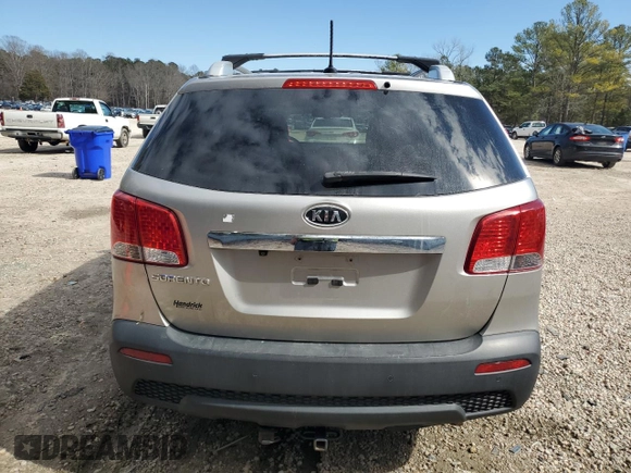 2013 Kia Sorento LX with VIN 5XYKT3A67DG353839, listed as a Copart auction lot 46053515 with 130,802 mi miles and Salvage Title. Bid and sale history available at carsss.com. Image 6.