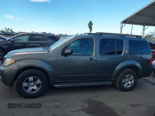 2008 Nissan Pathfinder SE with VIN 5N1AR18U88C606823, listed as a IAAI auction lot 41266052 with 158,182 mi miles. Bid and sale history available at carsss.com. Image 14.