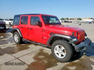 2020 Jeep Wrangler Unlimited Black and Tan with VIN 1C4HJXDG1LW189503, listed as a Copart auction lot 52196645 with 135,305 mi miles and Salvage title. Bid and sale history available at DreamBid. Image 4.