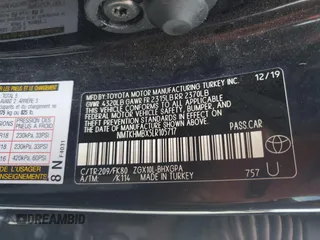 2020 Toyota C-HR LE with VIN NMTKHMBX5LR105717, listed as a Copart auction lot 52797755 with 61,824 mi miles and Non Repairable. Bid and sale history available at carsss.com. Image 13.