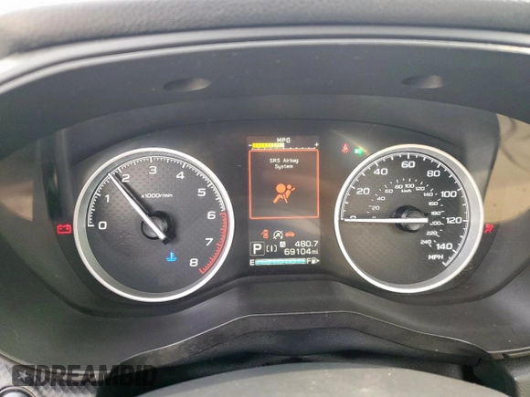 2020 Subaru Forester Limited with VIN JF2SKASC4LH589979, listed as a Copart auction lot 56675725 with 69,104 mi miles and Salvage title. Bid and sale history available at DreamBid. Image 9.