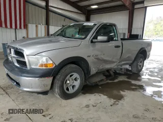 2012 Ram 1500 Tradesman with VIN 3C6JD7DT4CG110093, listed as a Copart auction lot 53642215 with 110,996 mi miles and Salvage title. Bid and sale history available at DreamBid. Image 1.