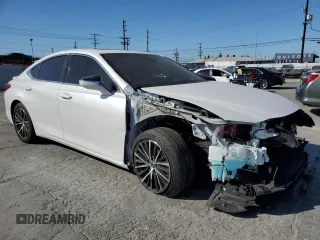 2024 Lexus ES 300h with VIN 58ADA1C1XRU054067, listed as a Copart auction lot 56559045 with 9,707 mi miles and Salvage title. Bid and sale history available at DreamBid. Image 4.