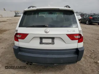 2004 BMW X3 2.5i with VIN WBXPA73424WB24749, listed as a Copart auction lot 54554075 with 166,954 mi miles and Clean Title. Bid and sale history available at DreamBid. Image 6.