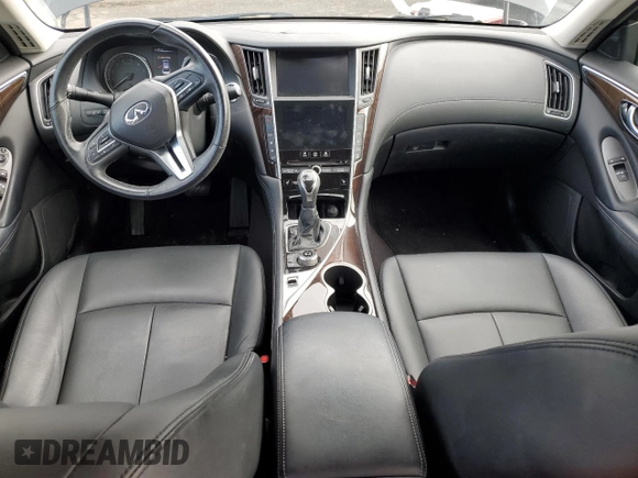 2018 Infiniti Q50 3.0t LUXE with VIN JN1EV7AR3JM444404, listed as a Copart auction lot 48732565 with 42,118 mi miles and Salvage Title. Bid and sale history available at carsss.com. Image 8.