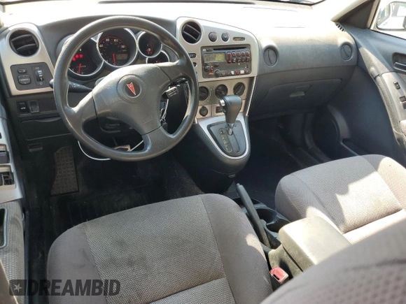 2005 Pontiac Vibe with VIN 5Y2SL63815Z402021, listed as a Copart auction lot 61993385 with 185,530 mi miles and Salvage title. Bid and sale history available at DreamBid. Image 8.