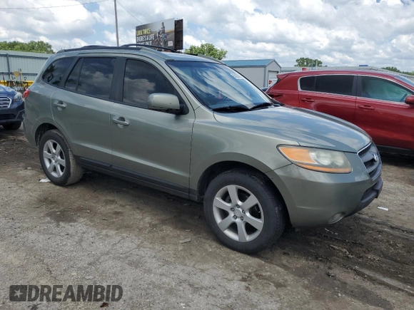 2009 Hyundai Santa Fe Limited with VIN 5NMSH13E99H256486, listed as a Copart auction lot 55620925 with 271,499 mi miles and Salvage title. Bid and sale history available at DreamBid. Image 4.