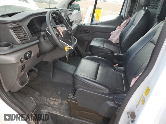 2021 Ford Transit Cargo with VIN 1FTBR1X88MKA24623, listed as a Copart auction lot 50757105 with 82,929 mi miles and Salvage Title. Bid and sale history available at DreamBid. Image 7.